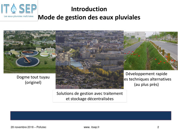 Pollutec 2018, Gestion des eaux pluviales