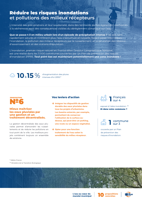 La maîtrise des eaux pluviales dans les nouveaux mandats municipaux